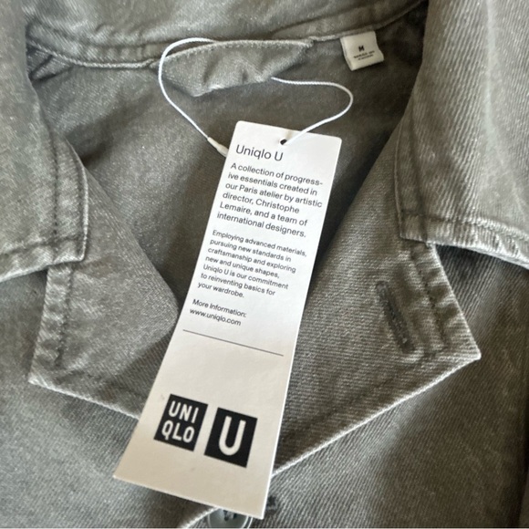 NWT UNIQLO | Unisex Gray Denim Jacket - Picture 8 of 8